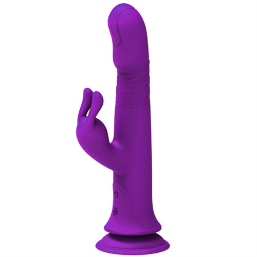 10 Thrusting &9 Vibration Rabbit Vibrator Dick Purple