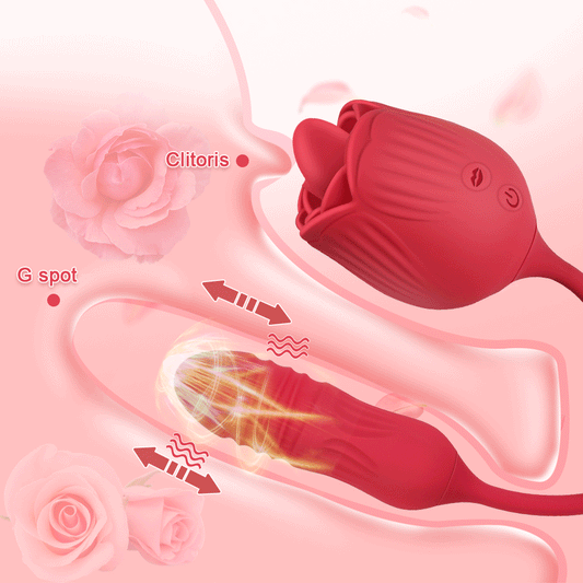 4IN1 Rose Sex Stimulator Vibrator Maria Red