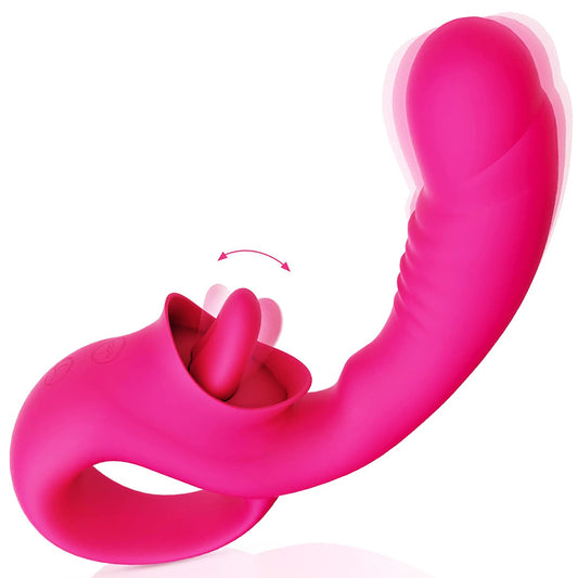 Clitoral Licking G Spot Vibrator Beli Hot Pink