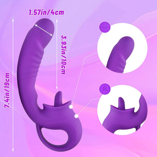 Clitoral Licking G Spot Vibrator Beli Purple