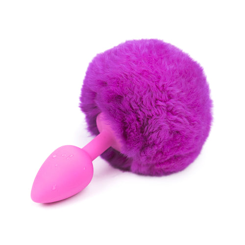 Rabbit Tail Butt Plug_ Purple&Pink