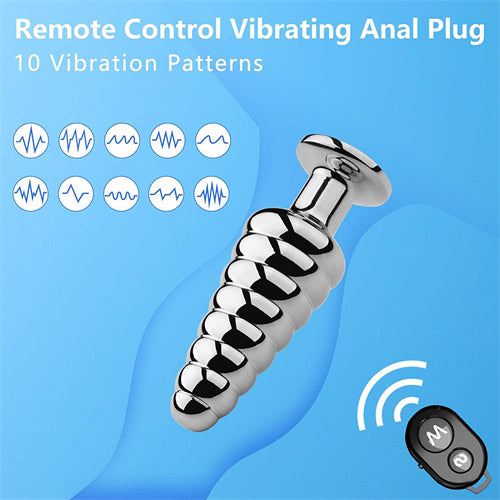 Remote Control Stainless Steel Anal Vibrator Elsa