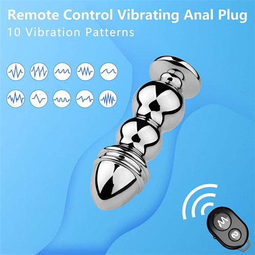 Remote Control Stainless Steel Anal Vibrator Demi