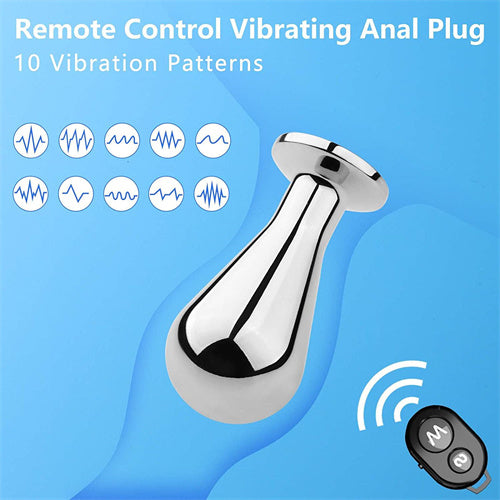 Remote Control Stainless Steel Anal Vibrator Darcy