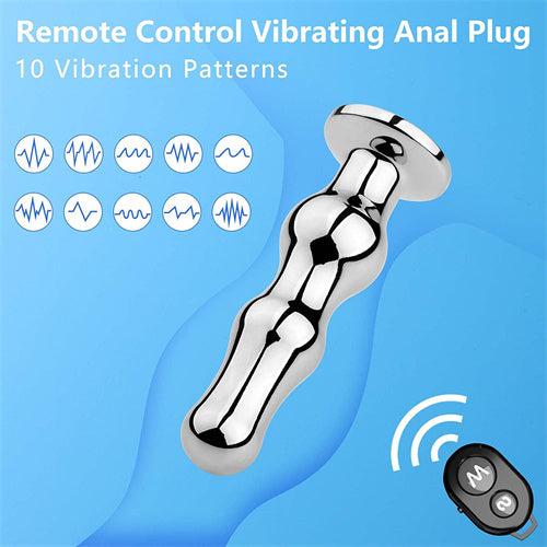 Remote Control Stainless Steel Anal Vibrator Clare