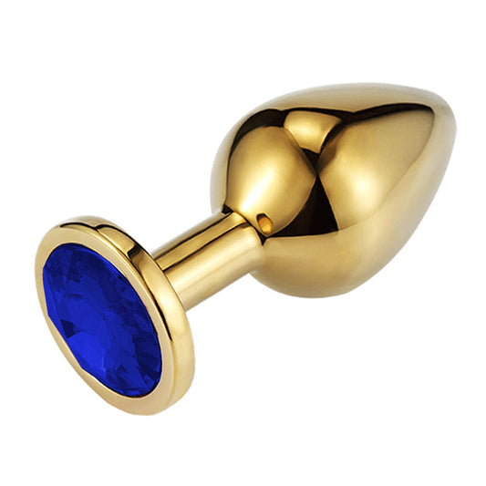 Jeweled Golden Butt Plug_Rosy Stone
