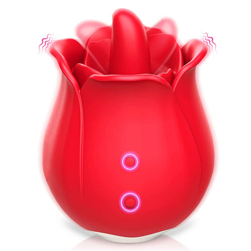 9 Vibrating Clitoris & Nipple Stimulation Rose Toy Barbara