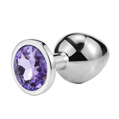 Jeweled Butt Plug_Light Violet