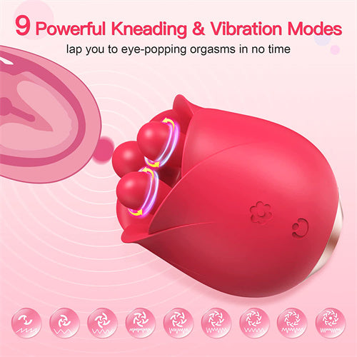 Rose Toy for Woman with Kneading Nubs