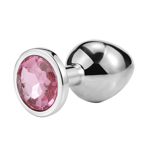 Jeweled Butt Plug_Pink Stone