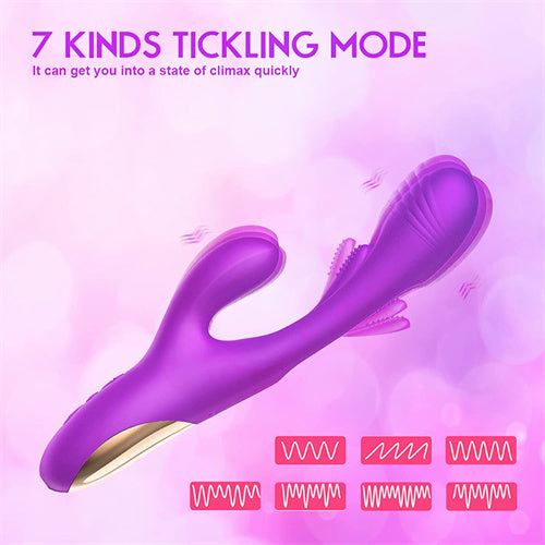 14 Thrusting & Licking Rabbit Vibator Lvor Purple
