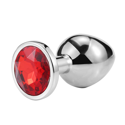 Jeweled Butt Plug_Red Stone