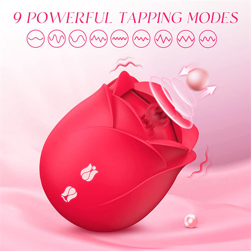 Rose Vibrator with 9 Tapping Modes Antonia